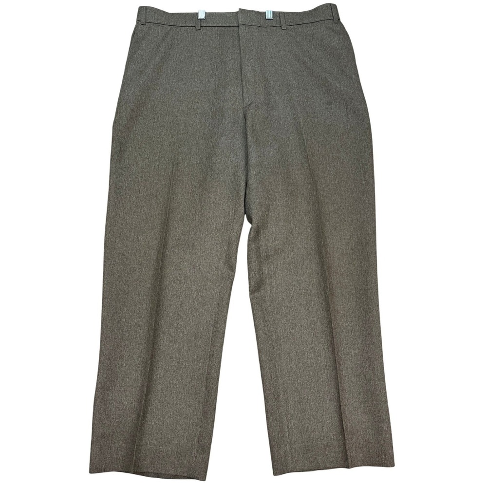 VTG Levi Strauss‎ & Co Action Slacks Mens 42x30 Brown Dress Pants Flat Front EUC